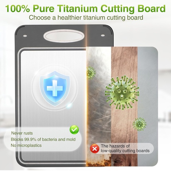 new Titanium Cutting Boards for Kitchen - - Picture 3 of 7